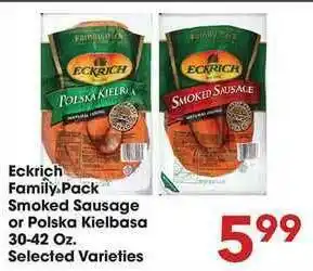 Fairplay Eckrich Family Pack Smoked Sausage Or Polska Kielbasa offer