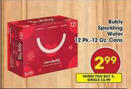 Fairplay Bubly Sparkling Water offer