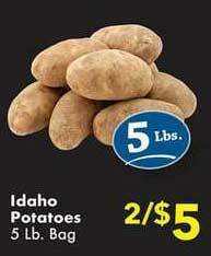 Fairplay Idaho Potatoes offer