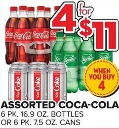 Price Cutter Assorted Coca-Cola offer
