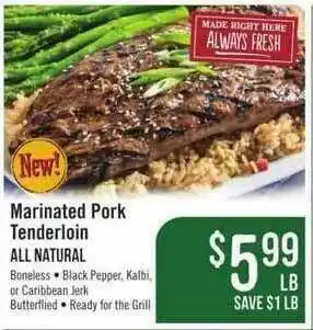 Haggen Food Marinated Pork Tenderloin All Natural offer