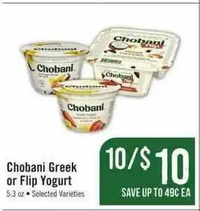 Haggen Food Chobani Greek Or Flip Yogurt offer