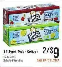 Haggen Food 12-Pack Polar Seltzer offer