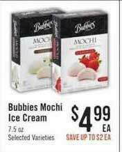 Haggen Food Bubbies Mochi Ice Cream offer