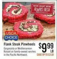 Haggen Food Flank Steak Pinwheels offer
