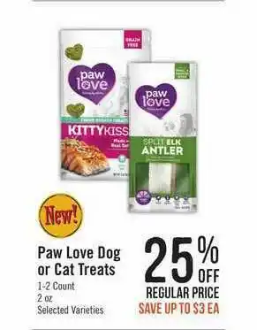 Haggen Food Paw Love Dog Or Cat Treats offer
