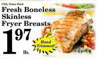 Harvest Foods Fresh Boneless Skinless Fryer Breasts offer
