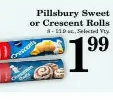 Harvest Foods Pillsbury Sweet Or Crescent Rolls offer