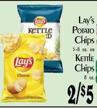Hollywood Market Lay's Potato Chips Or Kettle Chips offer