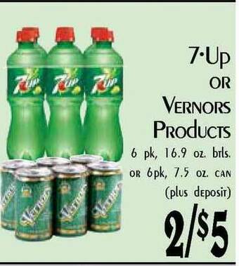 Hollywood Market 7-Up Or Vernors Products offer