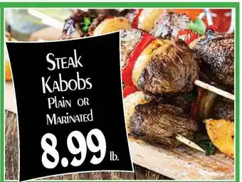 Hollywood Market Steak Kabobs Plain Or Marinated offer