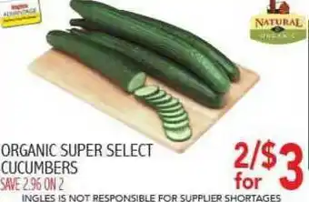 Ingles Markets Organic Super Select Cucumbers offer