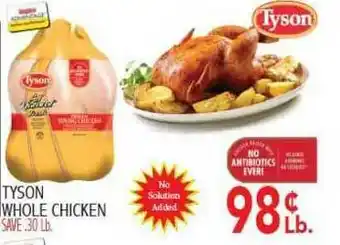 Ingles Markets Tyson Wholen Chicken offer