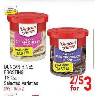 Duncan Hines Frosting