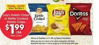 King Soopers Lay's Potato Chips Or Kettle Cooked Potato Chips offer