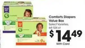 King Soopers Comforts Diapers Value Box offer