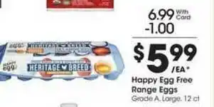 King Soopers Happy Egg Free Range Eggs offer