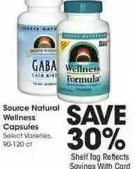 King Soopers Source Natural Wellness Capsules offer