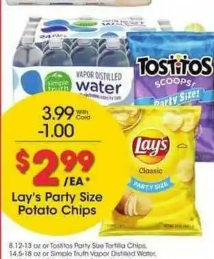 Kroger Lay's Party Size Potato Chips offer