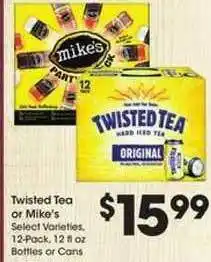 Kroger Twisted Tea Or Mike's offer