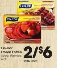 Kroger On-cor Frozen Entree offer