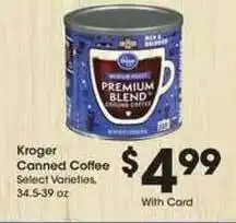 Kroger Kroger Canned Coffee offer