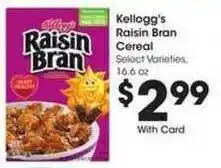 Kroger Kellogg's Raisin Bran Cereal offer