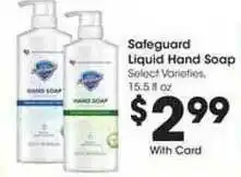 Kroger Safeguard Liquid Hand Soap offer