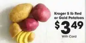 Kroger Kroger 5 Lb Red Or Gold Potatoes offer