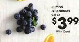 Kroger Jumbo Blueberries offer