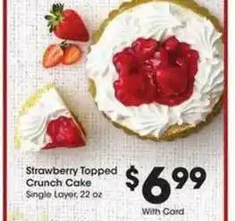 Kroger Strawberry Topped Crunch Cake offer