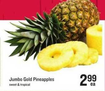 Lowes Foods Jumbo Gold Pineapples offer