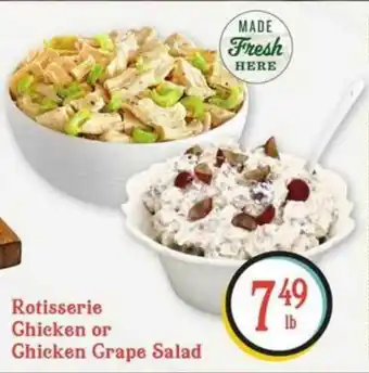 Lowes Foods Rotisserie Chicken Or Chicken Grape Salad offer