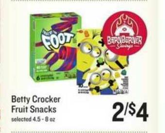 Lowes Foods Betty Crocker Fruit Snacks offer