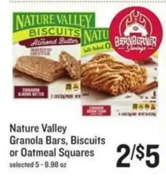 Lowes Foods Nature Valley Granola Bars, Biscuits Or Oatmeal Squares offer