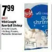 Big Y Wild Caught Raw Gulf Shrimp offer