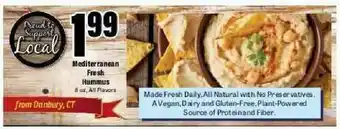Big Y Mediterranean Fresh Hummus offer
