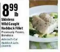 Big Y Skinless Wild Caught Haddock Fillet offer