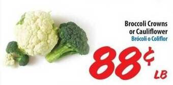Food 4 Less Broccoli Crowns Or Cauliflower offer