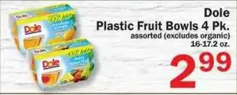 Food Bazaar Dole Plastic Fruit Bowls offer