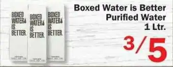 Food Bazaar Boxed Water Is Better Purified Water offer