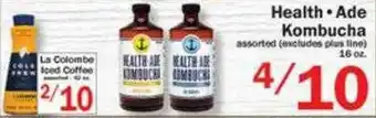 La Colombe Iced Coffee , Health - Ade Kombucha