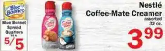 Blue Bonnet Spread Quarters , Nestle Coffee-mate Creamer