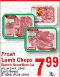 Food Bazaar Fresh Lamb Chops offer