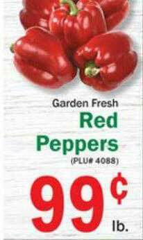 Food Bazaar Garden Fresh Red Peppers offer