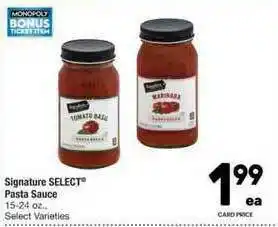 Signature Select Pasta Sauce