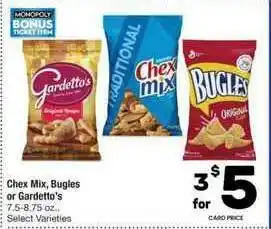 Chex Mix , Bugles Or Gardetto's