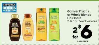 Randalls Garnier Fructis Or Whole Blends Hair Care offer