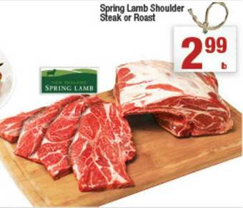 Super King Markets Spring Lamb Shoulder Steak Or Roast offer