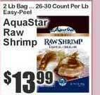 Food Universe Aquastar Raw Shrimp offer